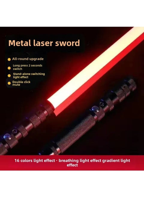 Star Wars Laser Sword Luminous Toy Metal Lightsaber Charging Color Changing Flash Toy Sword Wholesale-Color:2 Generation-black Single Pack-Specifications:10-color Light Effect + Automatic Color Change On Startup + Mute
