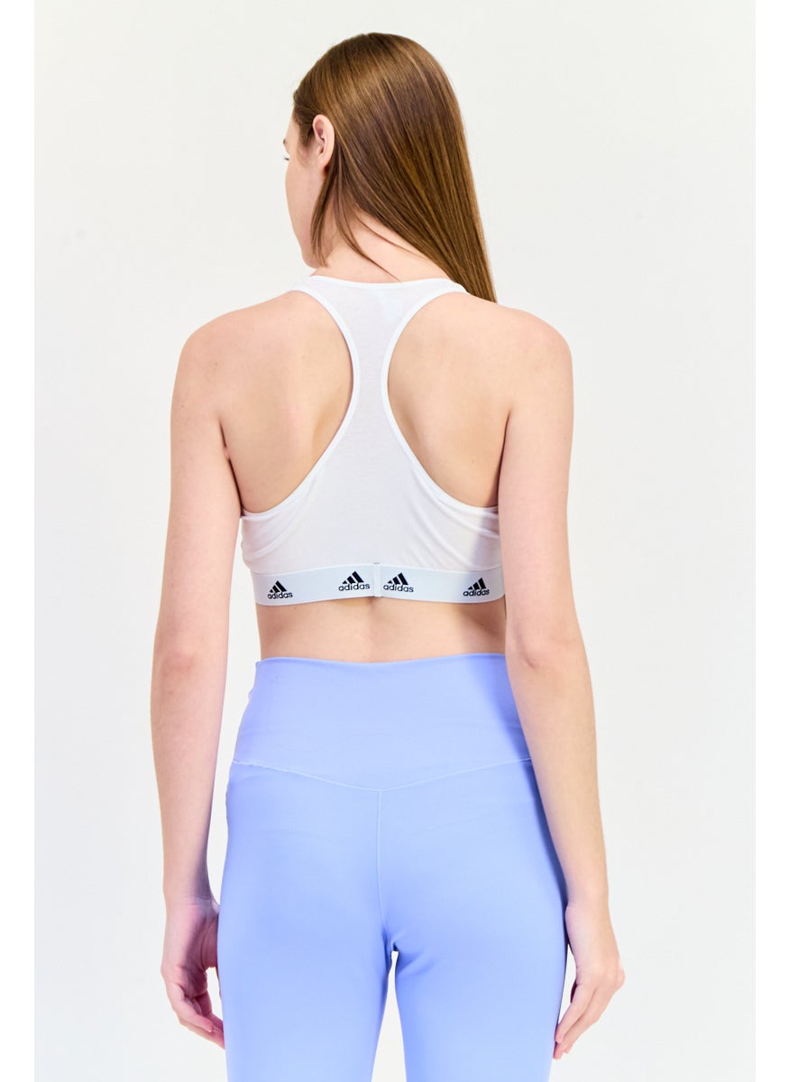 Adidas Women Padded Brand Logo Training Sport Bra, Multicolor  - Image 5