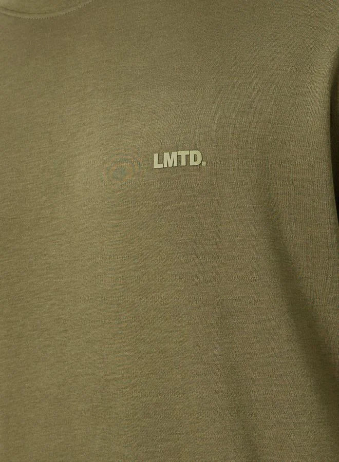 Styli Luxe Supima Cotton Crew Neck Oversized T-Shirt