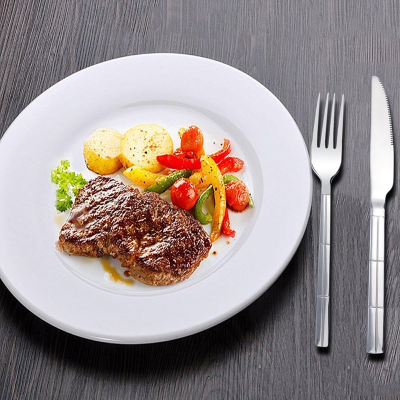 Lesbin 60Piece FlatwareCutlery Stainless Steel Silverware Service for 12 - Image 5