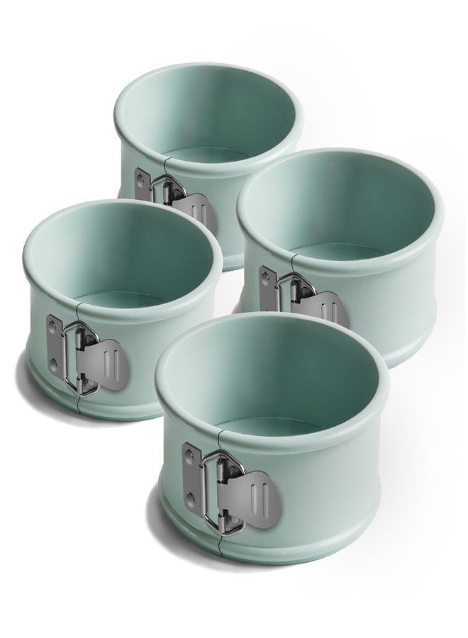 Jamie Oliver JB1030 Bakeware Range Non-Stick Mini Springform Cake Tin Set - Carbon Steel, Harbour Blue, Set of 4 - Image 1