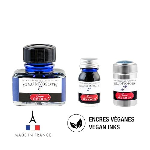 Jacques Herbin Herbin "D Ink Bottle (Bleu Myosotis - 30ML) 13015T - Image 5