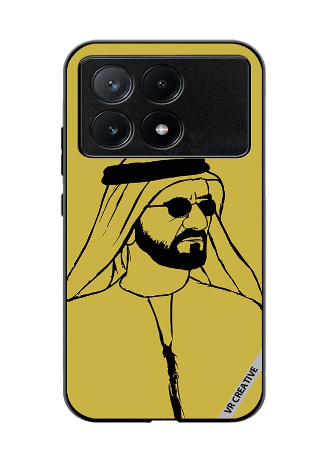 VR CREATIVE Protective Case Cover For Xiaomi Poco X6 Pro Sheikh Mohammed Bin Rashid Al Maktoum Design Multicolour - Image 1