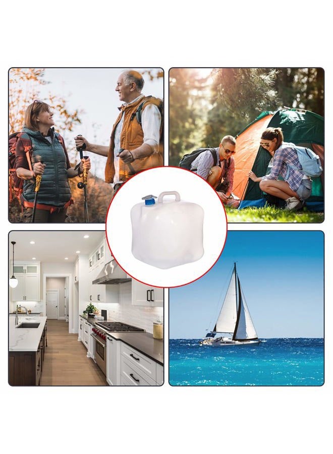 Cedilis 2 Pack 5.3 Gallon Collapsible Water Container with Spigot, Food Safe Water Storage Jug, BPA-Free Camping Water Storage Jug Canteen for Outdoor Hiking and Emergency, Portable, Foldable - Image 4