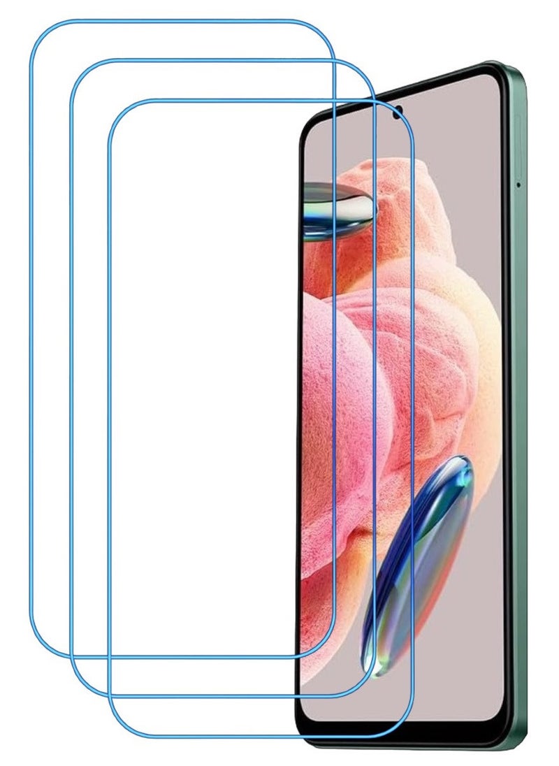 ACLIX 3 Pieces Antistatic ESD Dustproof Premium Quality High Definition Clear Tempered Glass Screen Protector Designed For Xiaomi Redmi Note 12 - Image 1