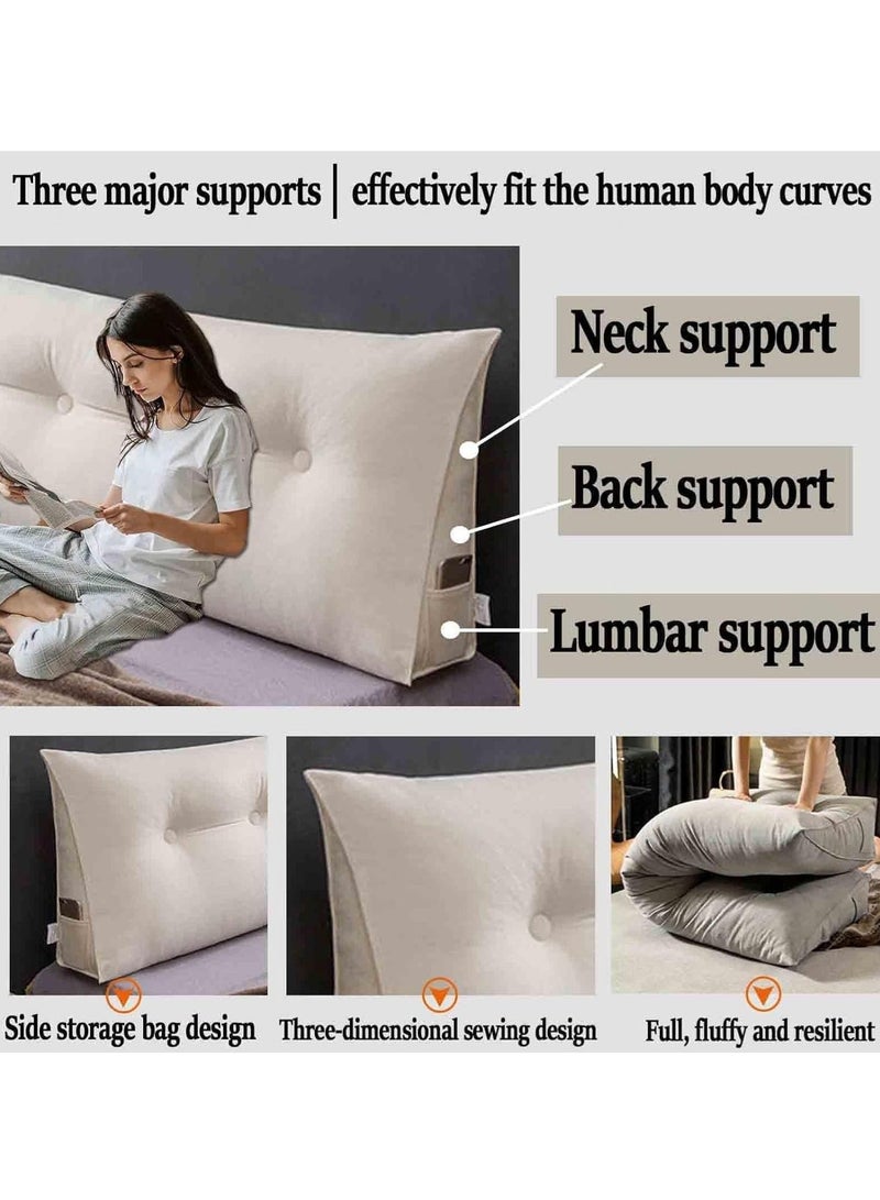 والالا وسادة قراءة ناعمة 3 في 1، وسادة إسفينية للأريكة، وسادة أسفل الظهر، وسادة دعم الظهر، وسادة المقعد، وسادة دعم الرقبة، وسادة كرسي السرير، وسادة رأس السرير - Image 5