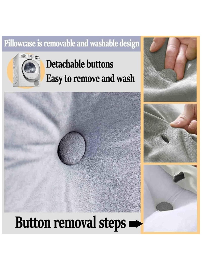 والالا وسادة قراءة ناعمة 3 في 1، وسادة إسفينية للأريكة، وسادة أسفل الظهر، وسادة دعم الظهر، وسادة المقعد، وسادة دعم الرقبة، وسادة كرسي السرير، وسادة رأس السرير - Image 4