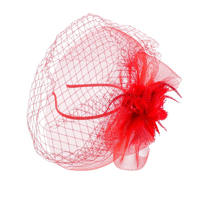 2pcs Veil Flower Headdress Woman Fascinator Hat Masquerade Party Headwear - Image 5
