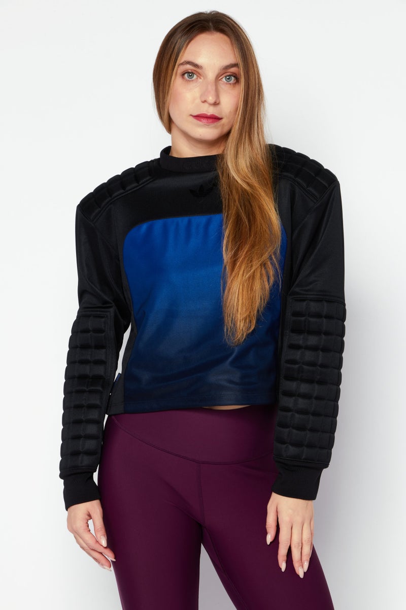 adidas Originals Women Sportswear Fit Brand Logo Soccer Goalie Jersey, Black - Image 1