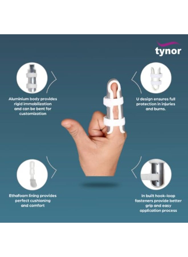 Tynor Finger Cot, Silver, Medium, 1 Unit - Image 2