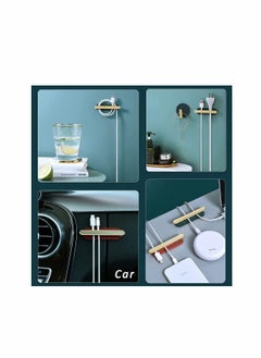 Y&D KASTWAVE Decorative Wall Door Self Adhesive Hanger Hooks Heavy Duty for Hanging Coats Clothes Hat Keys Purse Kitchen Towels Hook Waterproof Shower Room Sticky Bathroom Organizer (12 PCS)  - Image 3