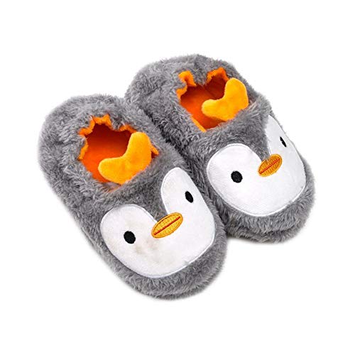 Csfry Toddler Boys Girls House Slippers Cartoon Warm Home Shoes Indoor Bedroom Orange - Image 2