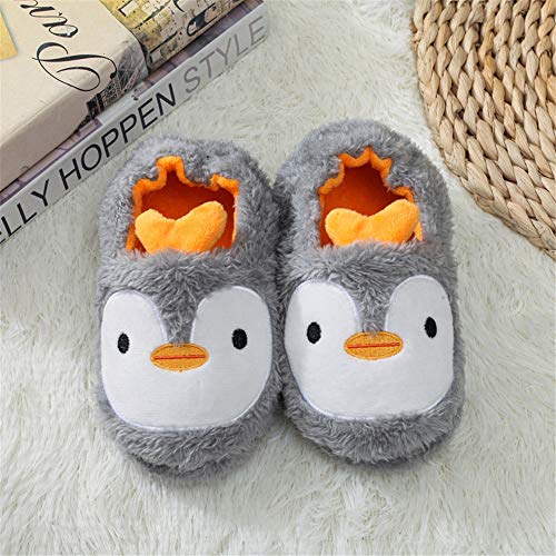 Csfry Toddler Boys Girls House Slippers Cartoon Warm Home Shoes Indoor Bedroom Orange - Image 5