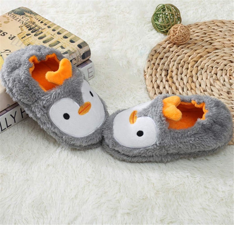 Csfry Toddler Boys Girls House Slippers Cartoon Warm Home Shoes Indoor Bedroom Orange - Image 4