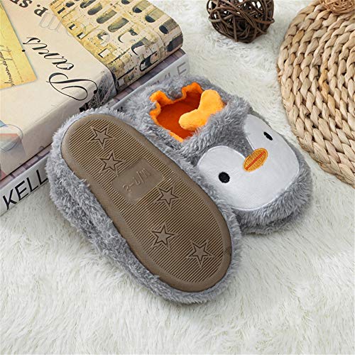 Csfry Toddler Boys Girls House Slippers Cartoon Warm Home Shoes Indoor Bedroom Orange - Image 3