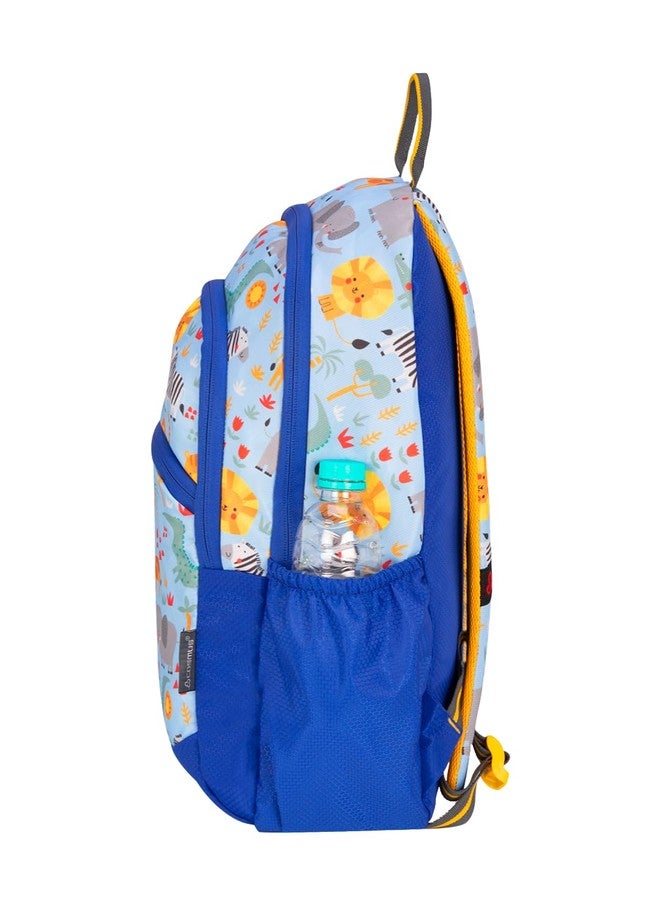 COSMUS KIDO ANIMO Printed School Bag Royal Blue 20L - 16 inches Kids Polyester Backpack ideal for Boys and Girls of Age Group 2-5 yrs | Small Students Daypacks - Image 3