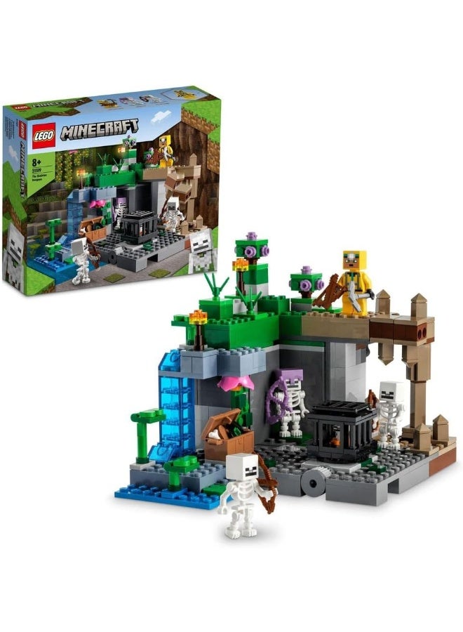 LEGO 21189 Minecraft The Skeleton Dungeon Set, Construction Toy for Kids with Caves, Mobs and Figures with Crossbow Accessories - Image 3