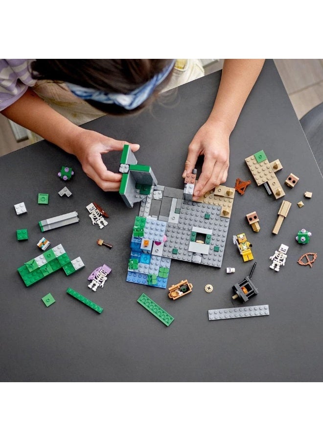LEGO 21189 Minecraft The Skeleton Dungeon Set, Construction Toy for Kids with Caves, Mobs and Figures with Crossbow Accessories - Image 5
