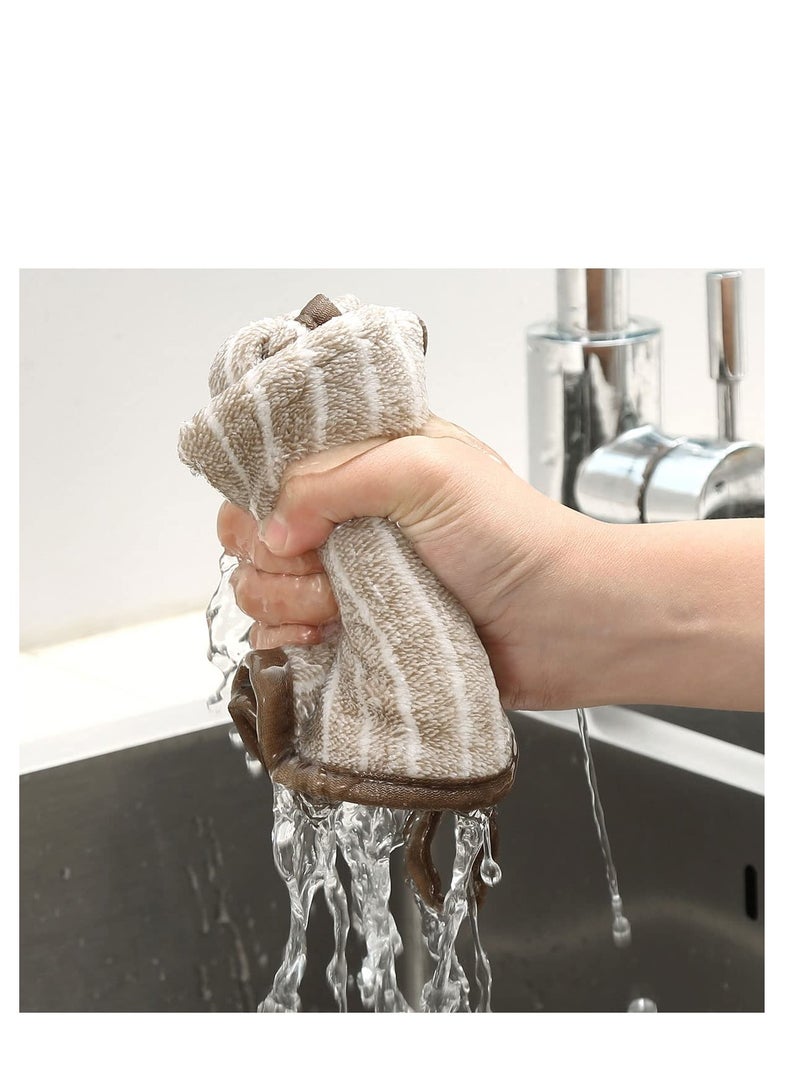 SYOSI 10 Packs Microfiber Cleaning Cloths, Multicolor Thick Soft Lint Towels, Dust Cloth Rags for Window Cleaning Towels Supplies for House, Kitchen, Car, All-Purpose Microfiber Towels, Dish Soft Rags - Image 5