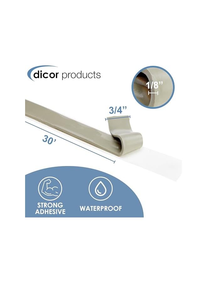 Dicor Bt-1834-1 1/8" X 3/4" X 30' Butyl Seal Tape - Image 3