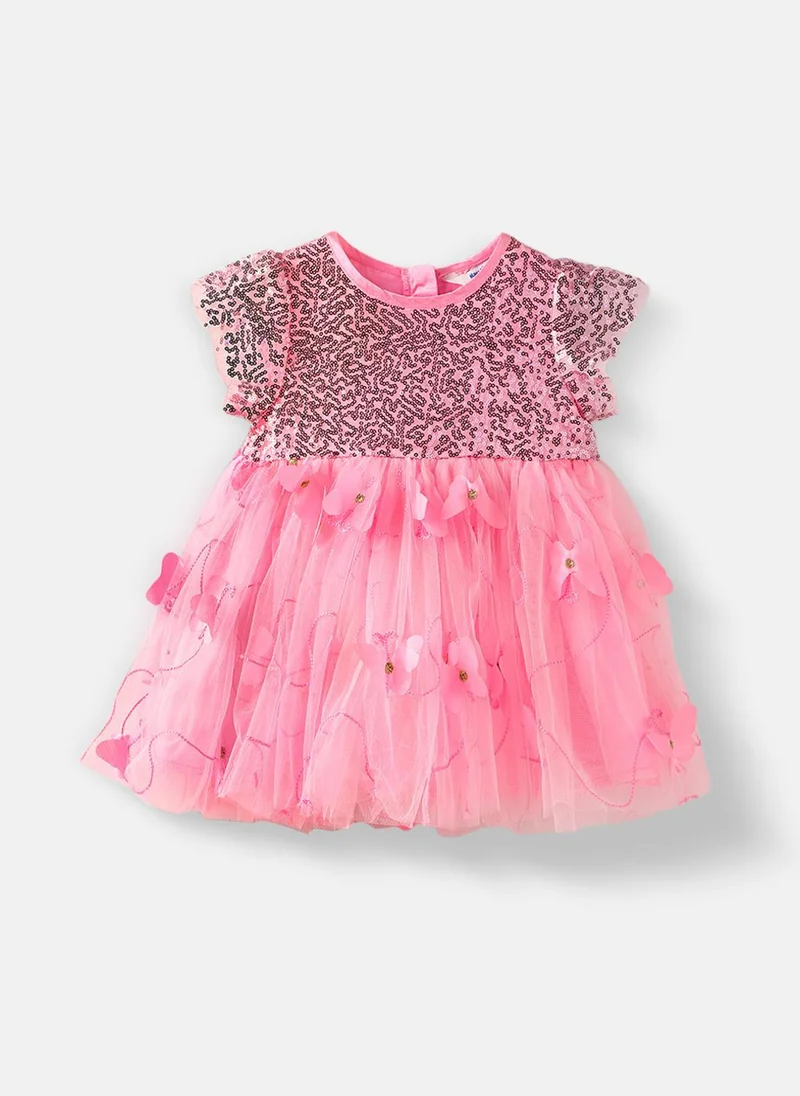 نوتيناتي فستان تول مرصع بالترتر