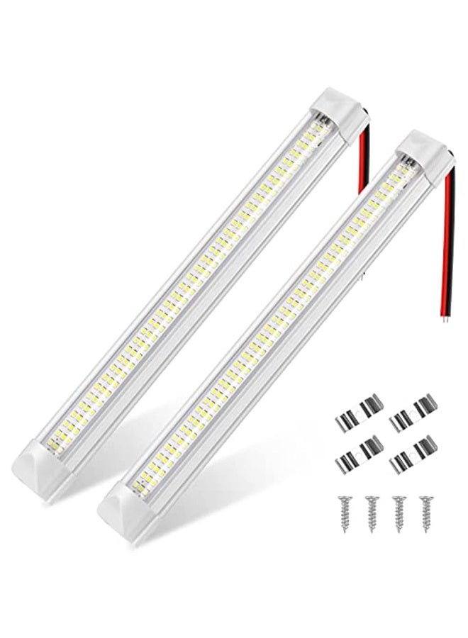 Generic 2Pcs 12V Led Indoor Light Bar Lighting Car Luminous 108Led With On/Off Switch For Van Camping Camion Boat (2Pcs) - Image 1