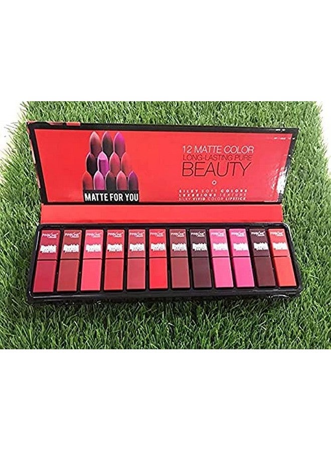 Pink Line ViVid 12 Matte Luxurious Texture Colour Long Lasting Pure Silky Soft Colours