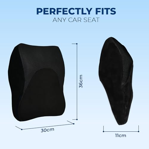 Billebon Car Neck Rest Orthopedic Pillow Headrest Pillow Memory Foam Neck Support for Car Seat, Office Chair, Car Pillows and Cushions for Head & Neck Support in Travel with Washable Cover - Image 5