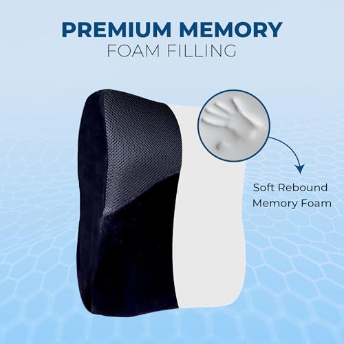Billebon Car Neck Rest Orthopedic Pillow Headrest Pillow Memory Foam Neck Support for Car Seat, Office Chair, Car Pillows and Cushions for Head & Neck Support in Travel with Washable Cover - Image 3