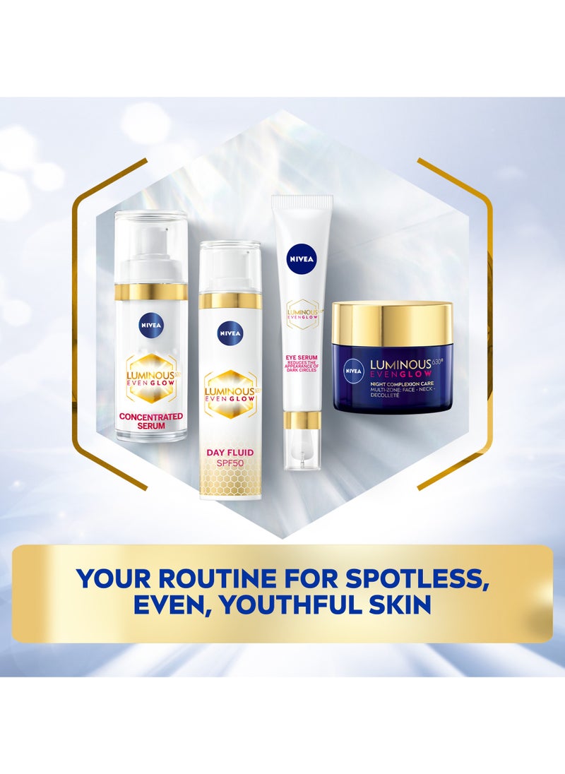 Nivea - Luminous 630 Even Glow Anti Dark Circles And  Puffy Eyes Serum Pack of 2 - Image 1