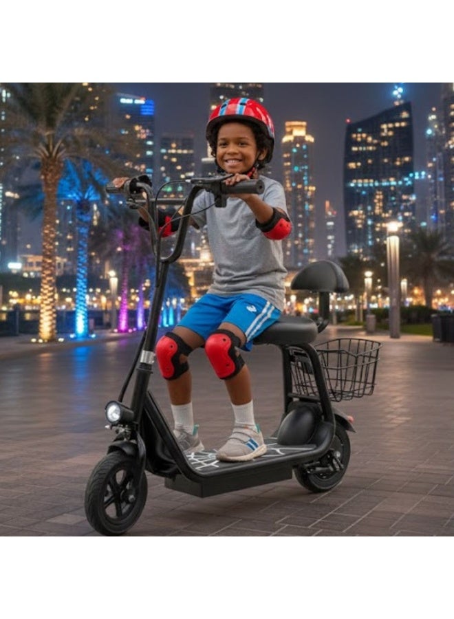 Mini Harley High-Performance 250W Seated Scooter - Precision Dual Braking - Image 5