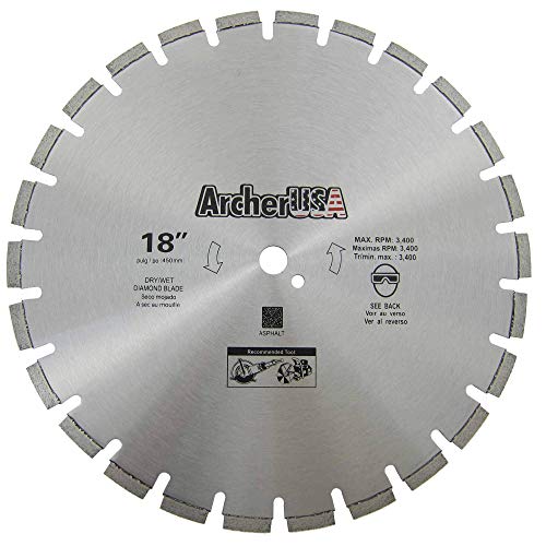 ArcherPro Archer Pro 18" Diamond Saw Blades for Fast Asphalt Cutting and Green Concrete Cutting - Image 1