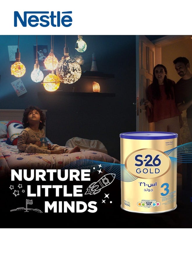 Nestle - S-26 GOLD Stage 3 Growing-Up Formula, 900g – For Toddlers 1 to 3 Years - Image 1