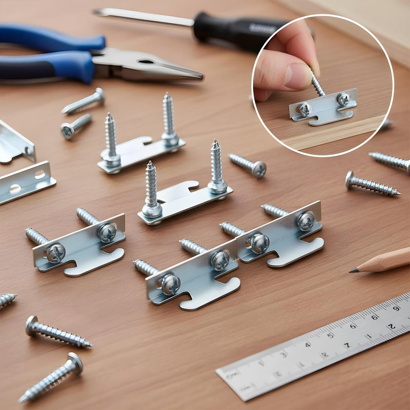 DaoHeight Curtain Rod Bracket Curtain Rod Hardware Brackets Curtain Rod Single Bracket Spreader (10) - Image 2