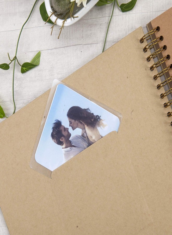 Gearchic 12 x 12 Inch Large DIY Scrapbook Photo Album with Cover Photo 80 Pages Hardcover Craft Paper Photo Album for Guest Book, Anniversary, Valentines Day Gifts (Brown, 12 x 12 inch) - Image 4