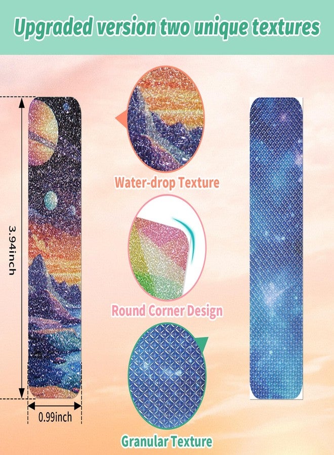 TOEMUR 120 Pieces Anxiety Sensory Stickers with 2 Textured Sticker - Desk Fidget and Calming Stickers with Storage Box for Adults & Teens - Anxiety Relief Sensory Strips (Colorful) - Image 3