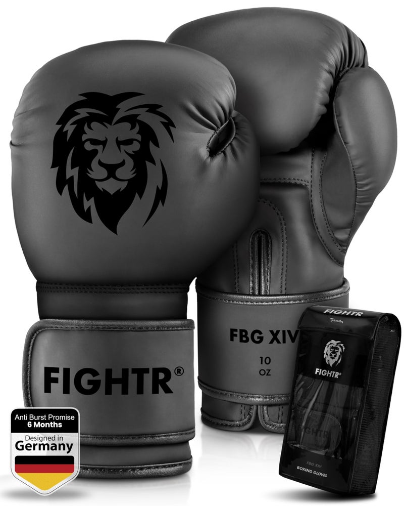 FIGHTR قفازات الملاكمة FIGHTRÂ® - أقصى حماية واستقرار | قفازات ملاكمة للملاكمة، MMA، موياي تاي وكيك بوكسينغ | الأحجام 8-16 أونصة - Image 1