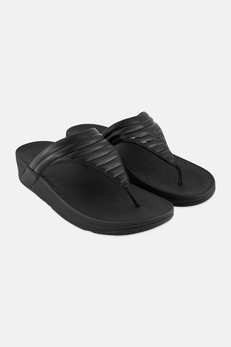 FitFlop Women Lottie Padded Slip On Sandals, Black  - Image 1