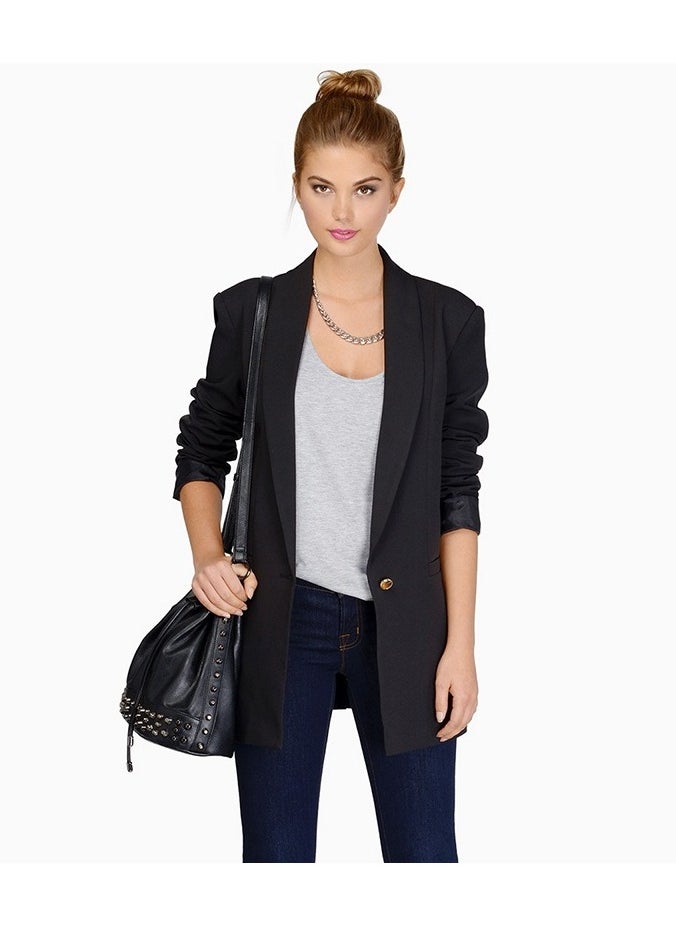 Shougu Medium To Long Style Commuter Slim Fit Suit Jacket For Women  - Image 1