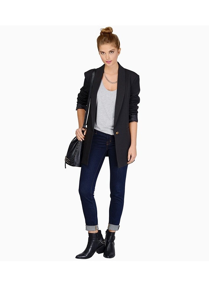Shougu Medium To Long Style Commuter Slim Fit Suit Jacket For Women  - Image 3