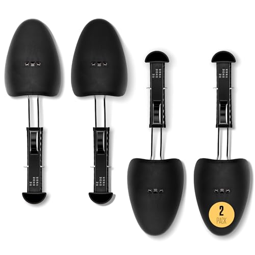 RESHOEVN8R Shoe Trees For Men - Adjustable Shoe Tress for Mens Sneakers Sizes 7-12 - Shoe Stretcher & Shaper for Cleaning Shaping & Crease Prevention - Image 1
