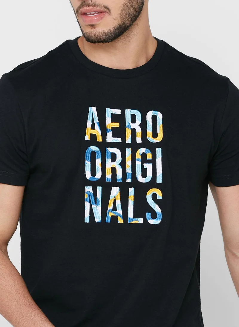 Aeropostale Logo Crew Neck T-Shirt