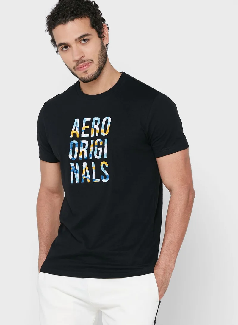 Aeropostale Logo Crew Neck T-Shirt