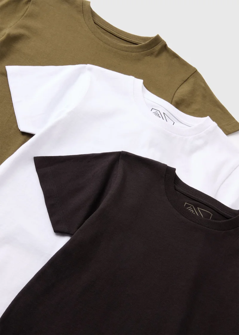 Matalan 3 Pack Boys Multicolour T-Shirts