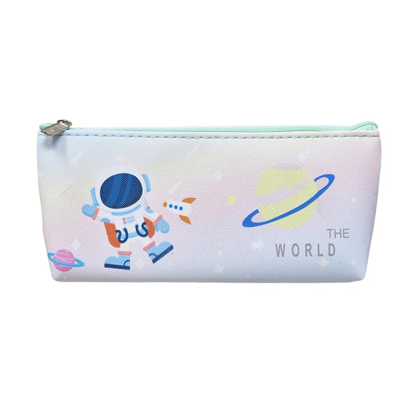 Sidak Astronaut Printed Pencil Pouch with Zipper Lock and Birthday Party Return Gift, Pencil Box, Stationery Pouch, Pencil Pouch for Kids for Kids (Blue) - Image 5