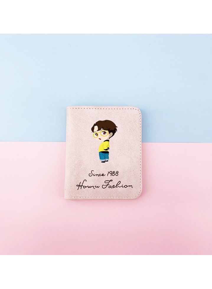 NIBEMINENT BTS Team member J HOPE Wallet Cartoon Elements PU Purse  - Image 1