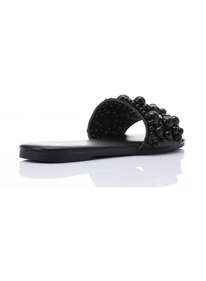 DejaVu Black Design Pearls Slipper  - Image 2