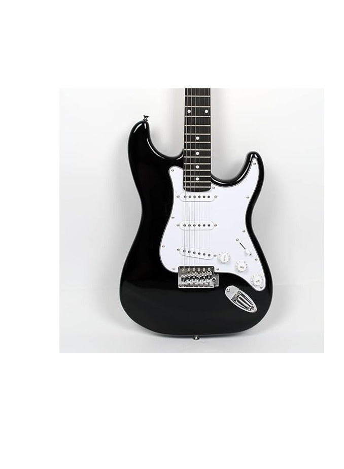 Megarya Pacifica Branded Electric Guitar 40 Inch Full Size - Metalic Black  - Image 2