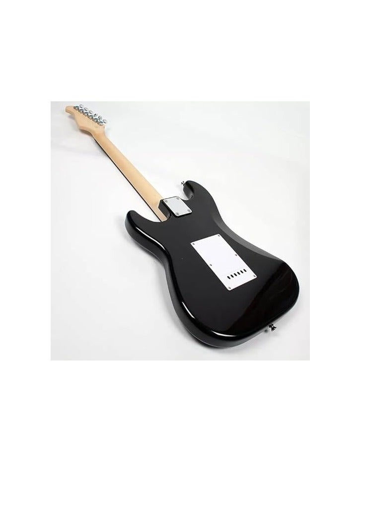 Megarya Pacifica Branded Electric Guitar 40 Inch Full Size - Metalic Black  - Image 3