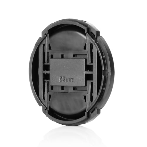 ChromLives Camera 52mm Lens Cap Center Pinch with Lens Cap Leash Hole Bundle Compatible with Nikon Sony Canon DSLR Cameras & Other DSLR Cameras UV Lens (52mm)- 4 Pack - Image 3